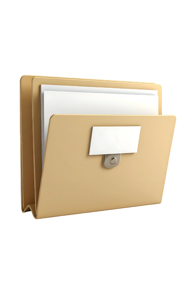 simulated file folder